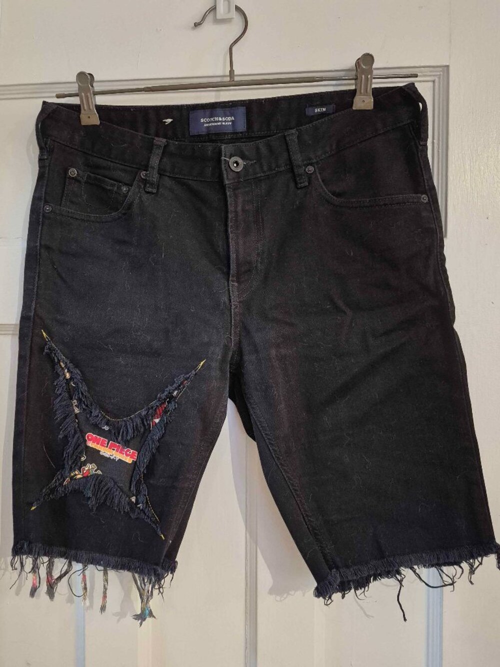 *CUSTOM* SCOTCH & SODA SKIM DISTRESSED DENIM SHORTS US SZ 32W